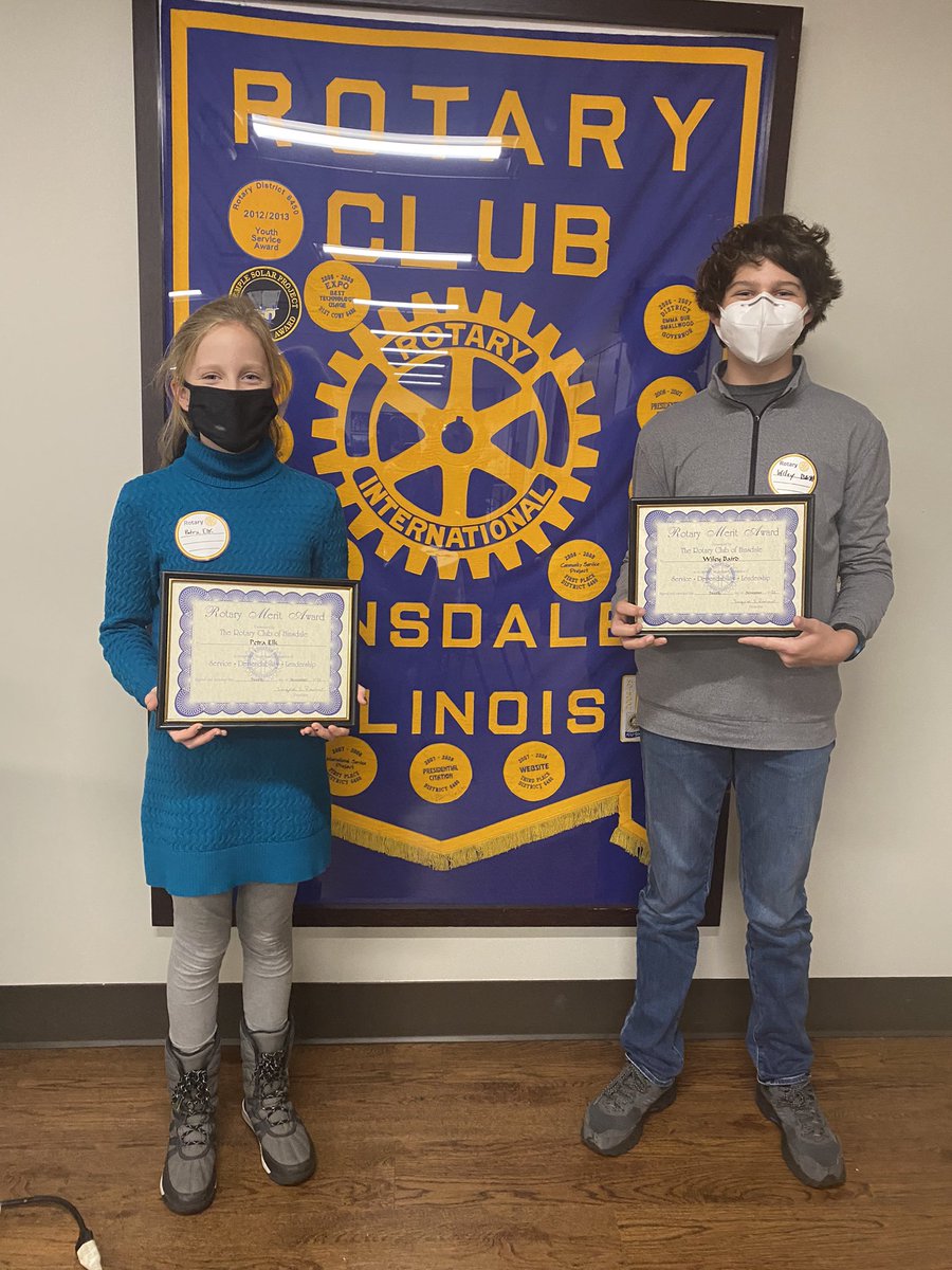 MrsMcCredy's tweet photo. Honored to celebrate two of my amazing 8th grade Rotary winners last Friday! Congratulations 🎉 - wonderful to celebrate with the leaders in our community. @HinsdaleRotary https://t.co/XI1MJMj1fg