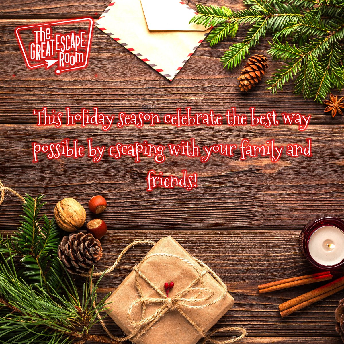 TGERTampa's tweet photo. Create a new holiday tradition with The Great Escape Room this year! Check out one of our exciting experiences now! #tger #Christmas #escaperoom https://t.co/fxXQtXpLmk