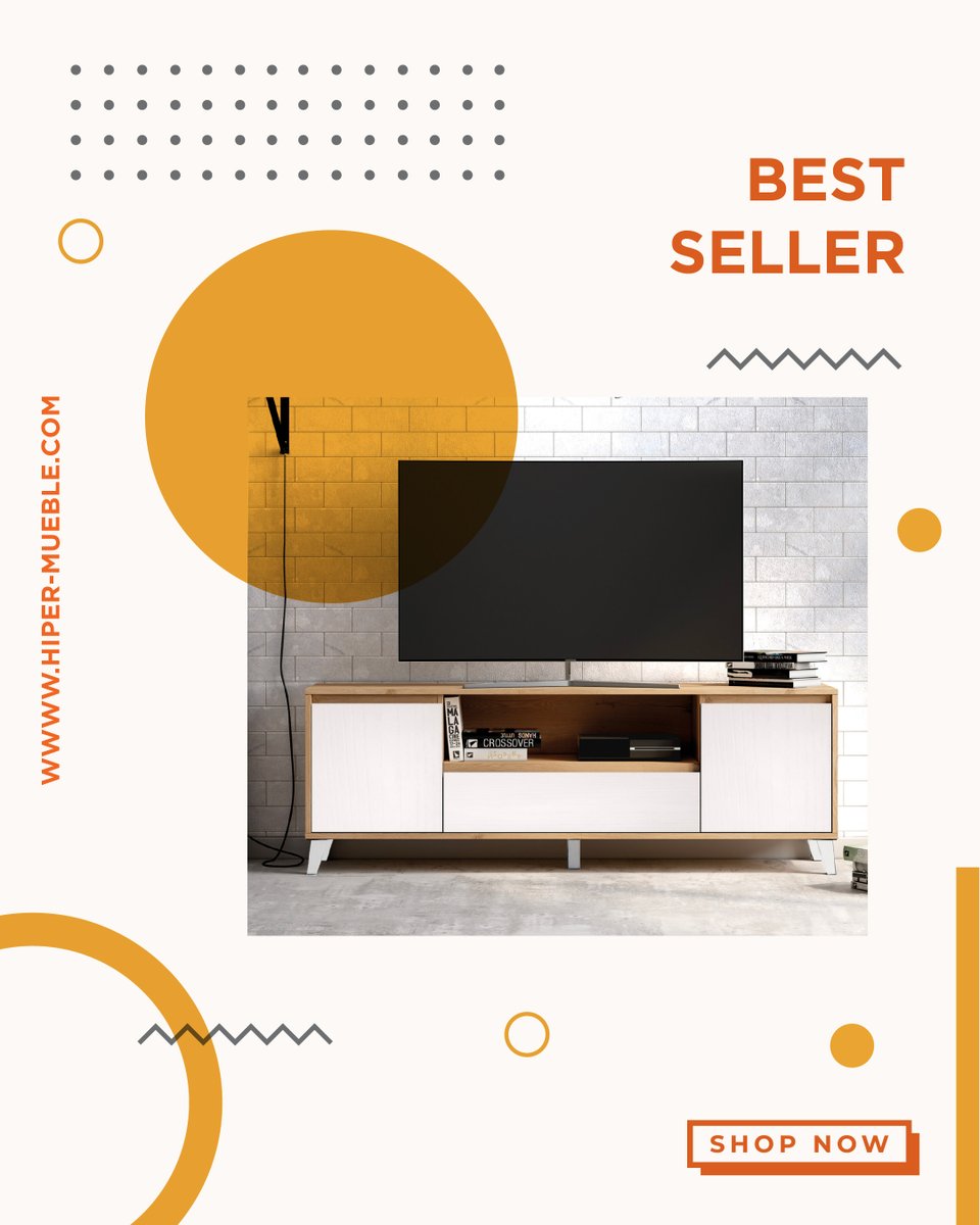 HIPER_MUEBLE's tweet photo. BEST SELLER: Mueble de TV BRAGI-B ✨

Mueble de TV con acabado en chapa industrial resistente a rozamientos, rayaduras y manchas. Disponible en roble y blanco con veta y en roble y ebony y diferentes medidas.

Disponible en https://t.co/XKgoNSdyEt https://t.co/dpByZBMqM2