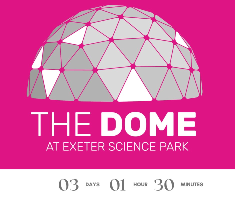 ExeterSciencePk's tweet photo. The clock is ticking before we officially launch The Dome, our new event space in the heart of Exeter Science Park. Vibrant, unexpected and exciting - it's a wonderful space for your event! Want to come to see it? https://t.co/bCzmTNR2sX