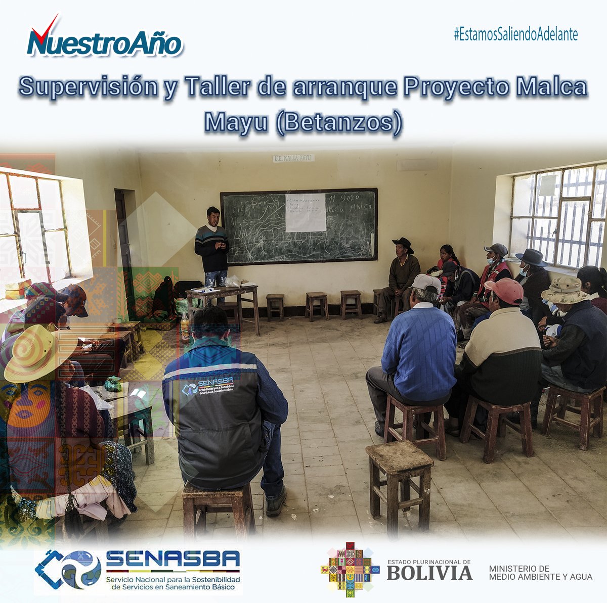 SENASBA2's tweet photo. #SENASBA realizó la supervisión del Proyecto Malca Mayu en la comunidad de (#Betanzos), también la inspección de calidad de agua, limpieza y mantenimiento del sistema de agua y una socialización con los comunitarios sobre el proyecto que pertenece a #MIAGUA V https://t.co/oCTCQdgHzF