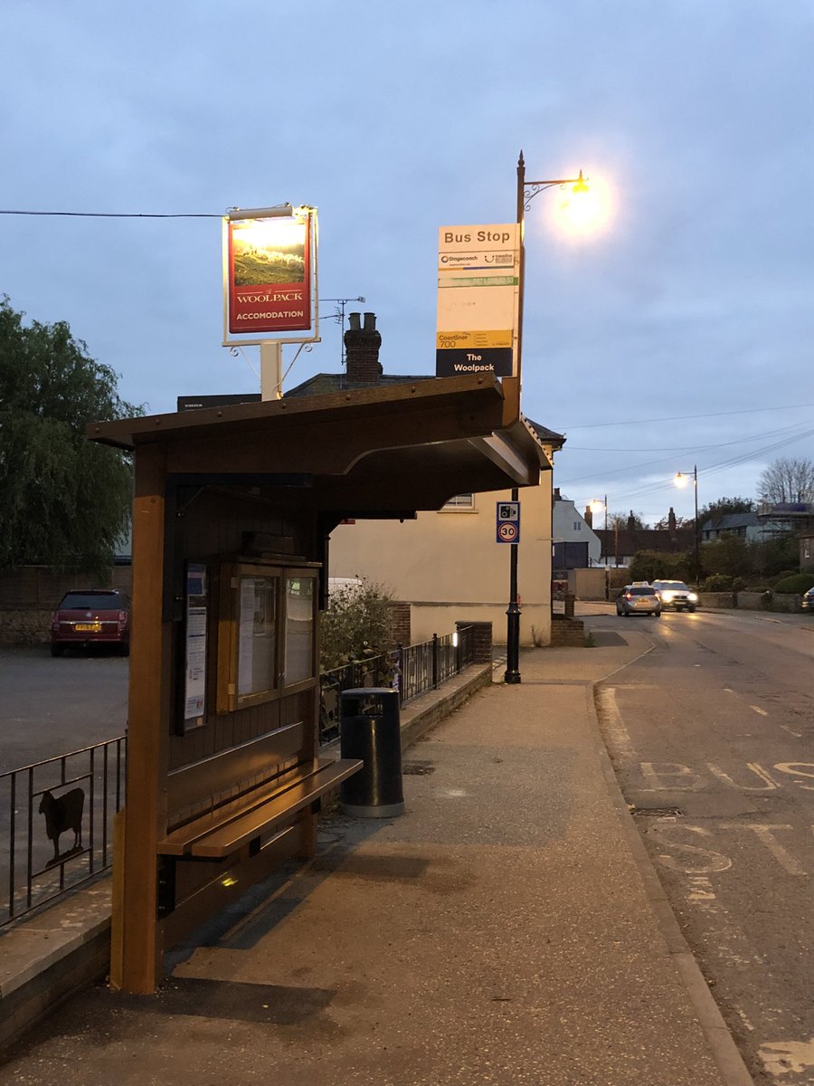 FishbournePC's tweet image. New bus stop at the Woolpack installed and ready for use!