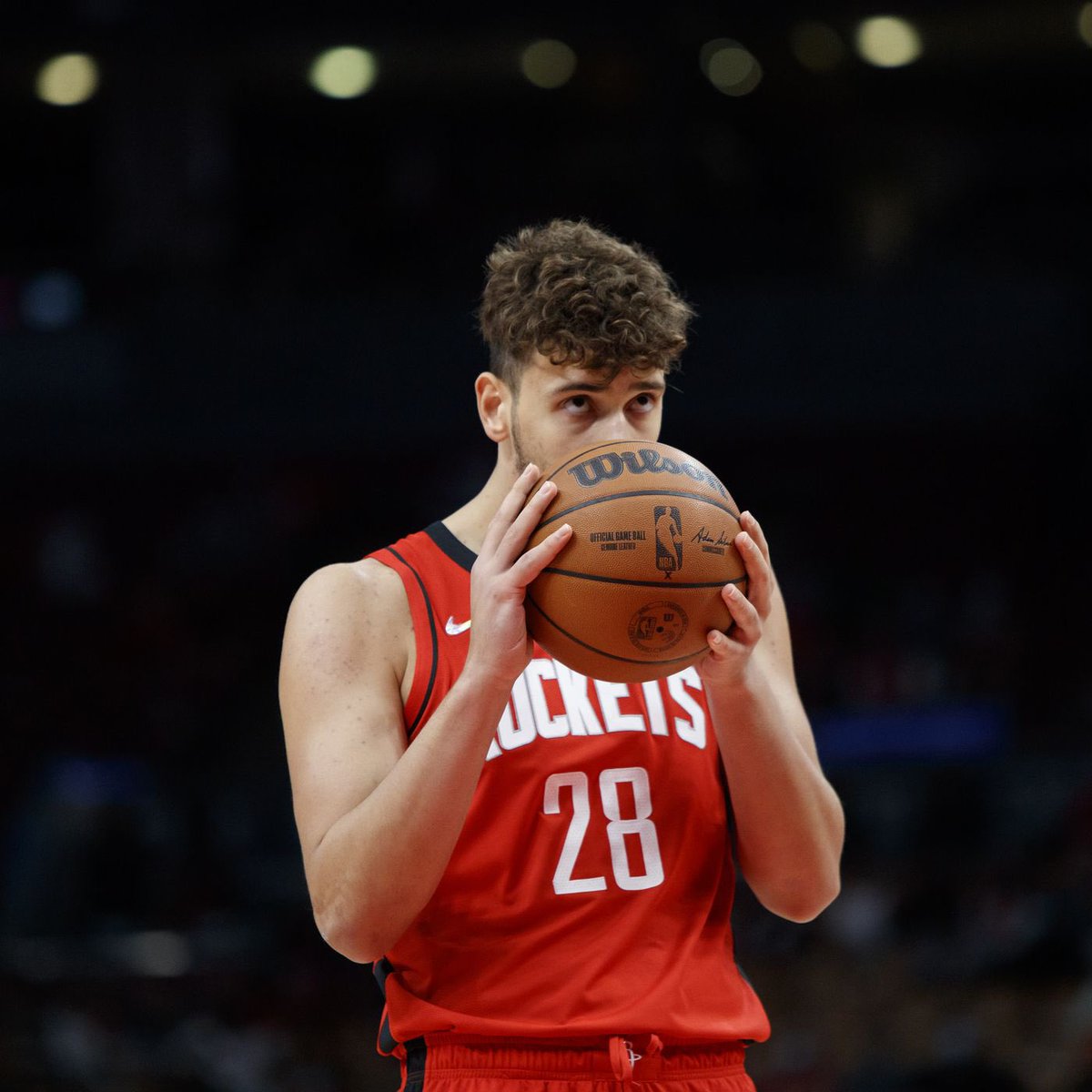 CohetsFan's tweet photo. Nothing to see here, just a leader in the making🤫 #StartSengun #StartAlP #Rockets https://t.co/gCtA7eVnyf