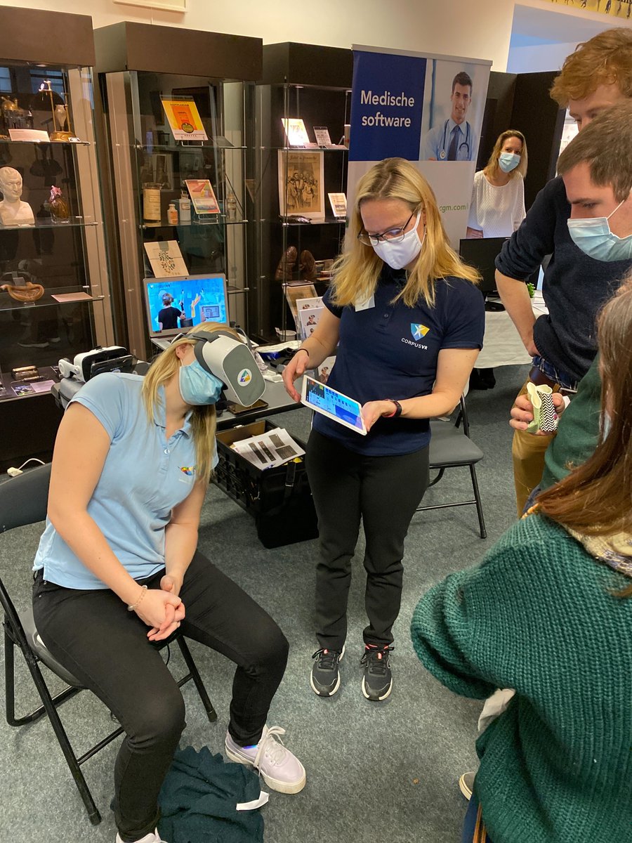 inMotionVR's tweet photo. Training trunk balance in VR! Demoed today with Corpus VR at AKBru in Brussels. Great environment to be in @Museemedecinebx 

#VR #XR #Rehab #gaming #robots #physiotherapy 

@KikiCoppelmans @corpusvr @HankampRehab @arseusmedical https://t.co/Az39uWogGw
