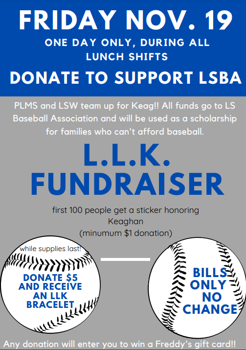 Titans! We are pairing up with PLMS to raise money for a former Titan. Please see attached flyer for all of the details.