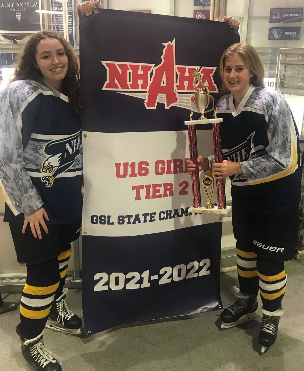 Huge congrats to sophomores <a href="/SmailAshley/">Ashley Smail</a> and Avery Fredo on winning the New Hampshire State Championship with their NH Eagles team!! #rollping #pgvh