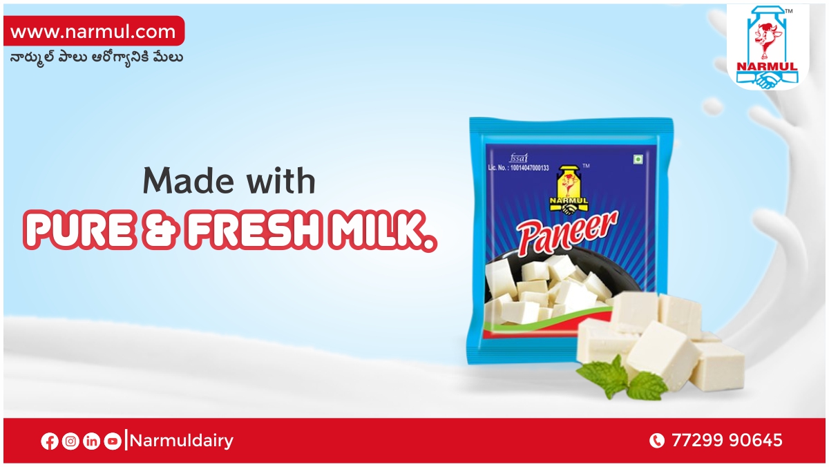 Narmuldairy's tweet photo. Get more Protein to be a Champion every day. Buy Narmul Paneer which has more Protein.

Know more: https://t.co/SQtlTFPF7Y   

#Narmul #narmulpaneer #dairyproducts #paneer #healthyfood #protein #tasty #odernow #share https://t.co/et75TmGeIh