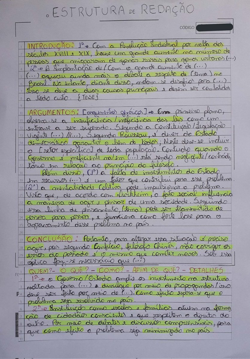 gabshax's tweet photo. Como o Enem tá chegando vou deixar aqui uma estrutura de redação que eu utilizei pra tirar 900+ na minha nota da redação nos dois anos que fiz a prova, espero que isso possa ajudar alguém. Boa sorte pessoal! https://t.co/4fKptVjqOZ