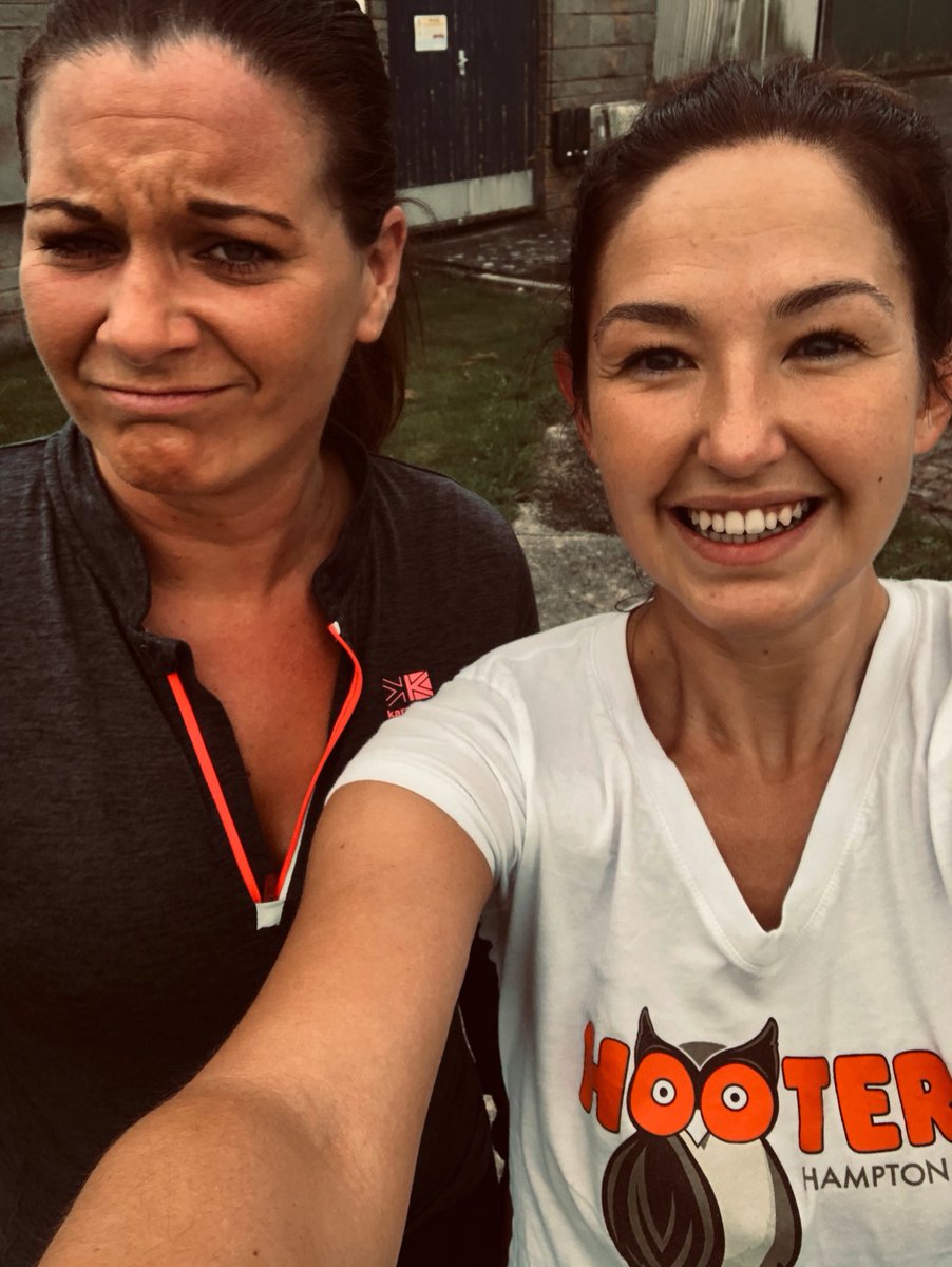 kadie_lei's tweet photo. When you drag your bestie out for a circuit and a run just so you have somebody to keep you accountable! 😂
Also, note to self.... don’t run around an air station wearing a Hooters top! You get strange looks! 😂
#KeepingAtIt #TheseGirlsCan #Hooters #WAFU #DailyPhys https://t.co/tfUdryLuuU