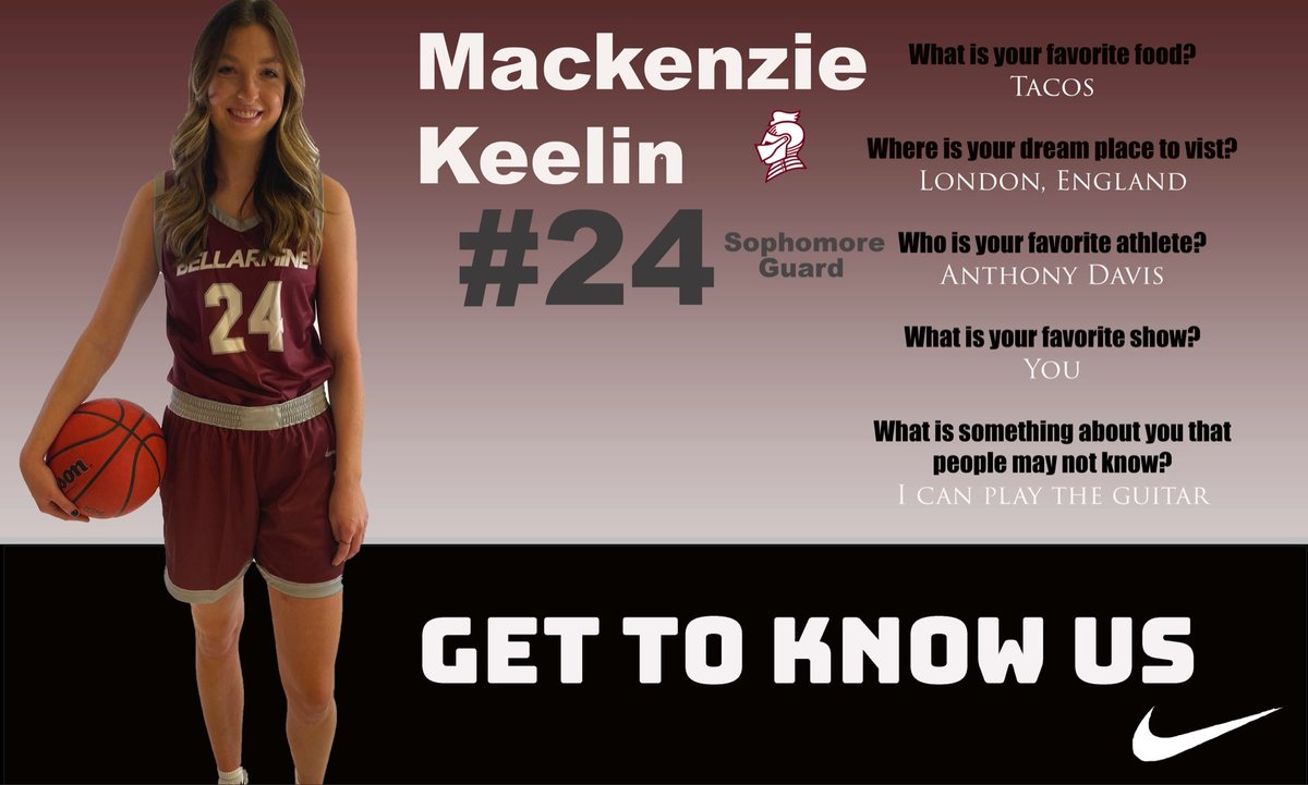 BUKnightsWBB's tweet photo. SOPHOMORE GUARD, #24 Mackenzie Keelin
#BUWBB 🏀 https://t.co/Folgh74Lwq