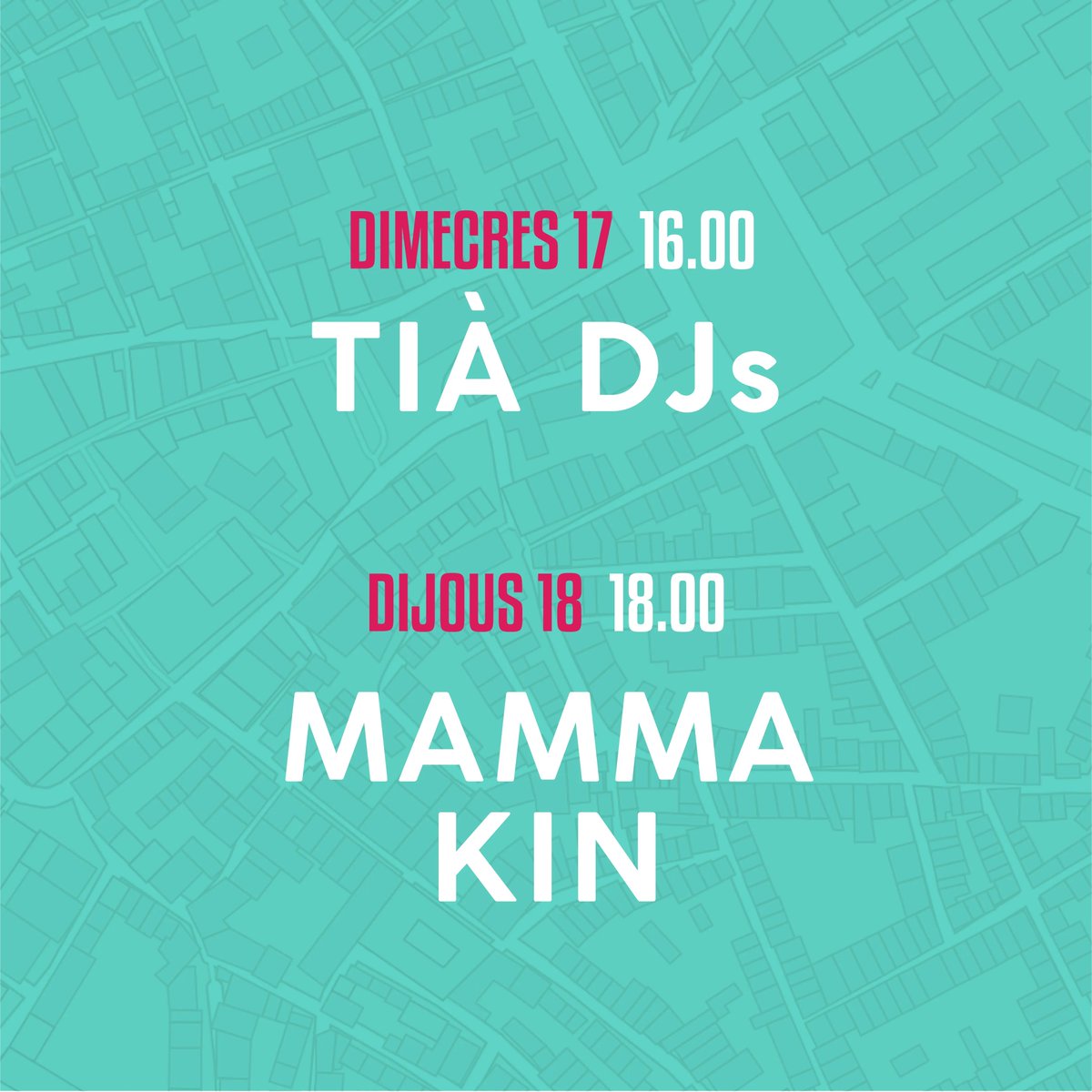 SARTClub's tweet photo. #Programacio #SARTClub
#DimecresBo #DijousBo #DimecresBo2021 #DijousBo2021
Tià DJ i Mama Kin
#viulamusica
#AlCentreComSempre https://t.co/sSsuPFXQyD