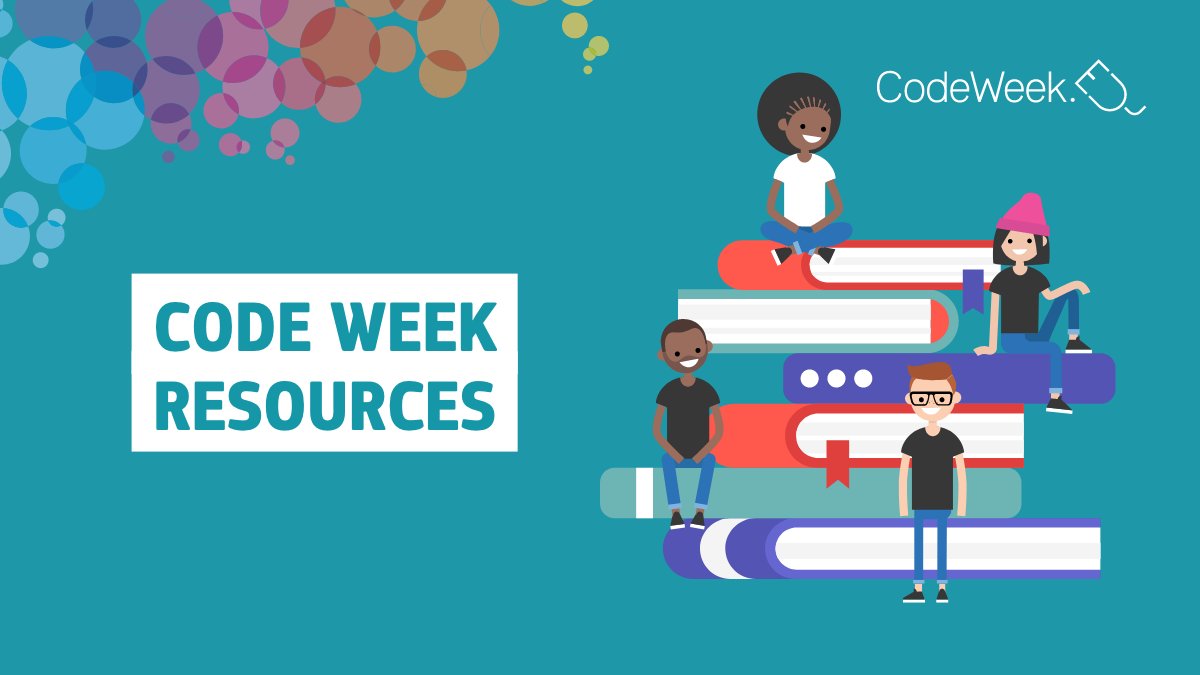 CodeWeekEU's tweet photo. Would you like to teach your students the basics of #Python, visual programming or #AI? 

Check out the #CodeWeek resources Page.  

Tutorials and activities to help you to start and continue your coding journey! 🧳https://t.co/sXk7ShBwcr https://t.co/BsLPSb5GV1