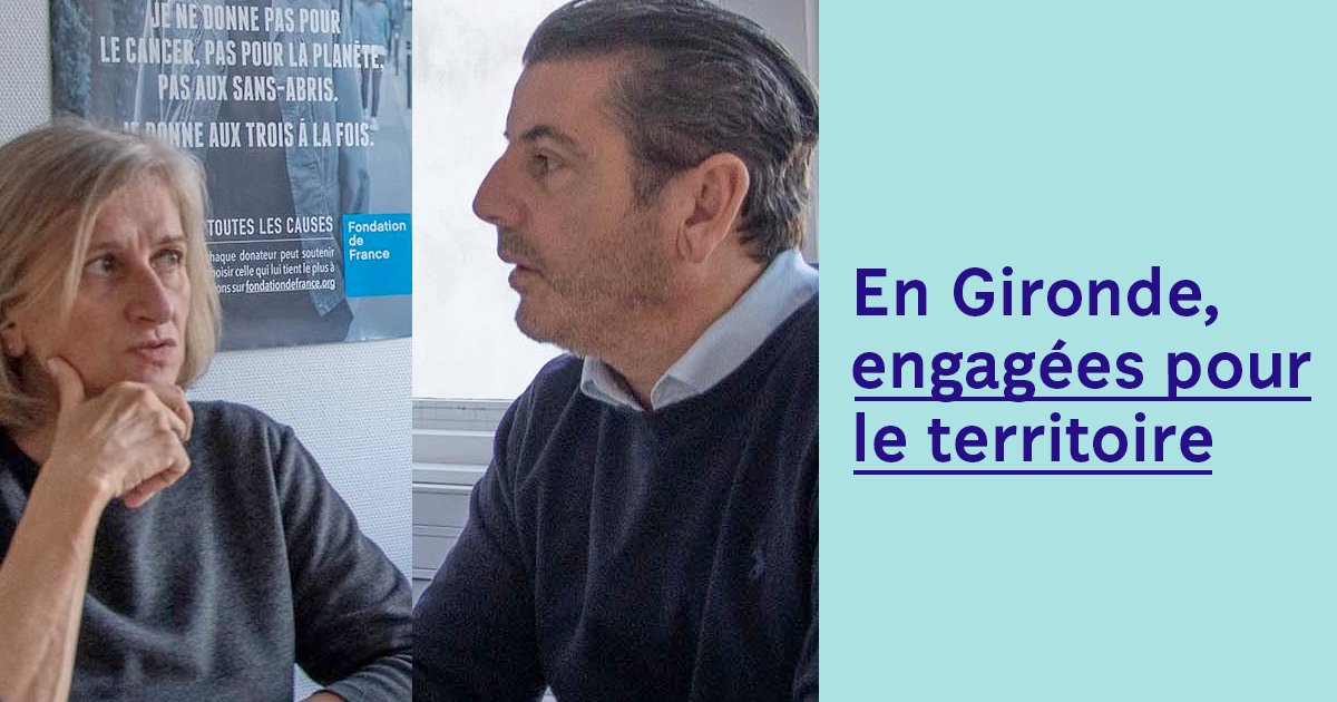 À l'occasion de @lanuitdubiencommun, Laurent Desjars, président @lesedc et <a href="/bbausse/">Béatrice Bausse</a>, déléguée générale de la #FondationDeFrance Sud-Ouest partagent leur avis sur le rôle des entreprises dans la #philanthropie territoriale.

Un regard croisé à lire ici 👉 
 fondationdefrance.org/fr/en-gironde-…