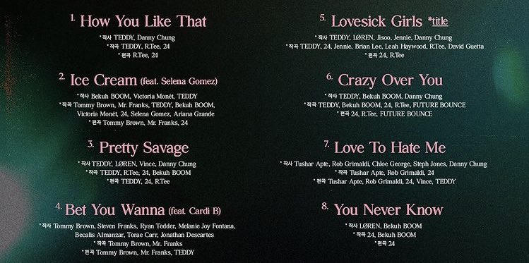 Lovesick girl blackpink текст. The album BLACKPINK Tracklist. BLACKPINK Cardi b. Блэк Пинк Love to hate me. Блэк Пинк the album.