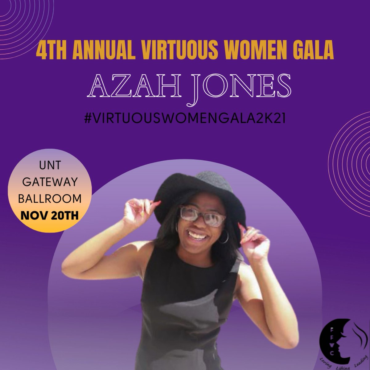 FFW_UNT's tweet photo. The 4th annual women gala is 5 days away. We have a power packed lineup for the conference.
Azah Jones from Lubbock, Texas. She is a freshman at the University of North Texas and is currently majoring in accounting. She also owns an art business called “For the Culture Art Shop” https://t.co/Qd1Xatrn67