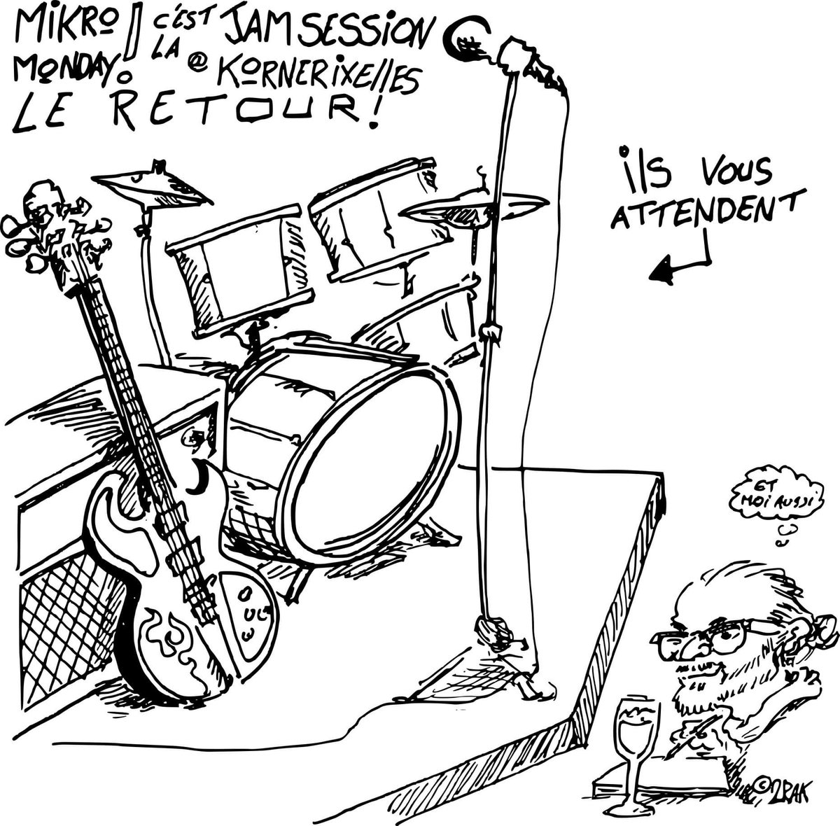 the_real_2rak's tweet photo. #jamsession à #bruxelles ce lundi au #kornerixelles
#drawing #inked #belgianblogger #brussels #musique https://t.co/c9ldJ2npcZ