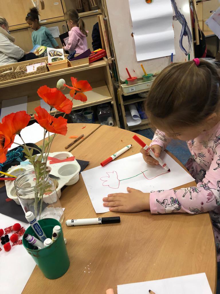 LawfieldPS's tweet photo. We have been learning about Remembrance Day and have been making pictures to add the our community 

#poppies #remembranceday #community #provocation #markingmaking #creativity

@MidEarly @LawfieldPS https://t.co/kG2E2I6QaI