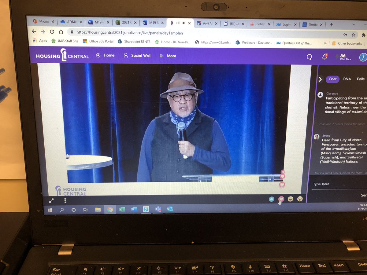 MarikaAlbert's tweet photo. Elder Shane Pointe starting us off in a good way. So excited for our second virtual Housing Central Conference #HCC2021 #bcnpha #ahma #chfbc https://t.co/tbzoHSgVED