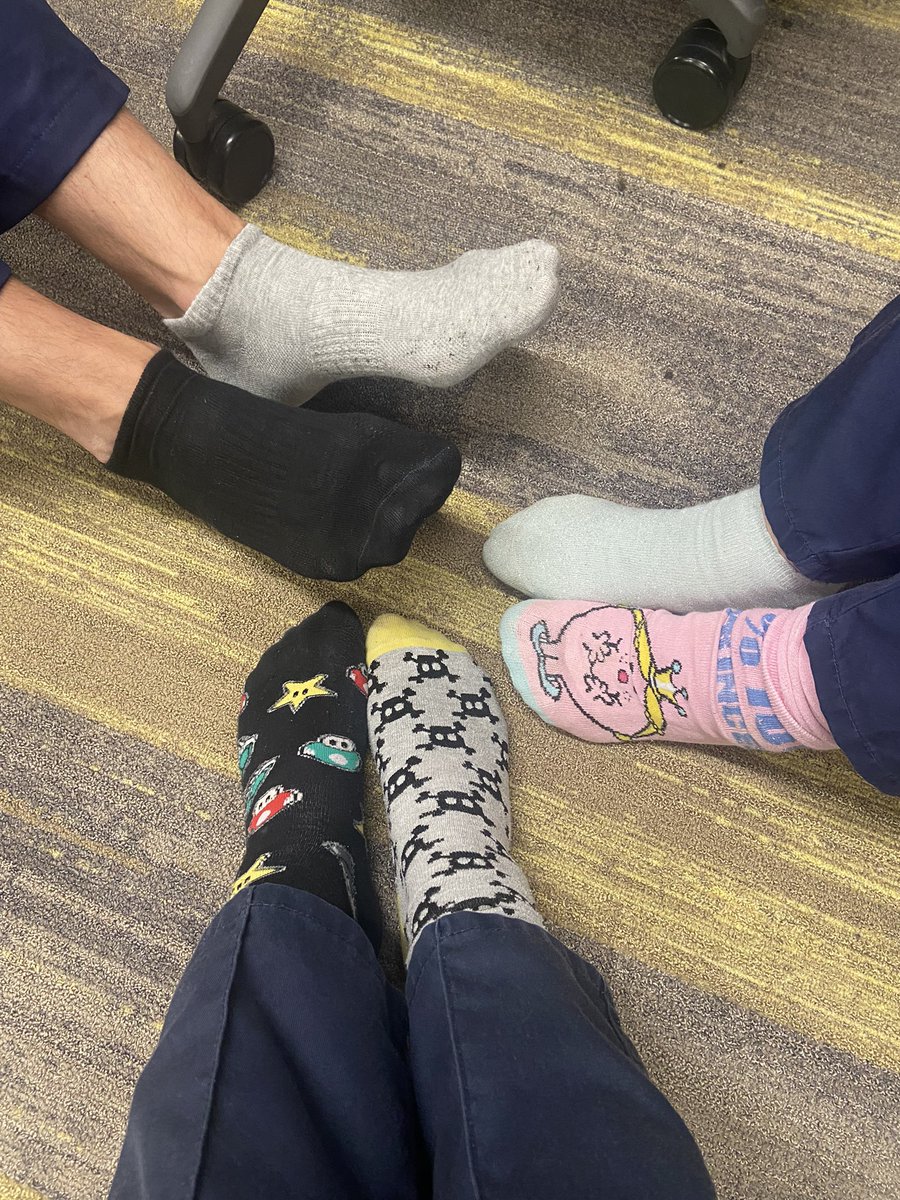 <a href="/Mersey_Care/">Mersey Care NHS FT 🏳️‍🌈</a> Southport CMHTs supporting the Trusts respect and civility agenda #OddSocksDay #AntiBullyingWeek <a href="/sharonb79614702/">Sharon Ball</a>
