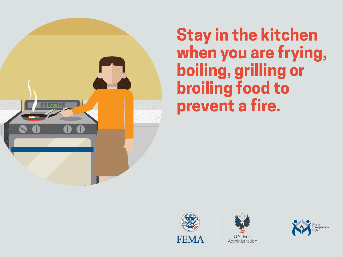 With Thanksgiving around the corner, follow these tips while cooking to prevent fires:

🔥 Roll up your sleeves so they don’t catch on fire.
🔥 Make sure children &amp; pets are not close to the stove.
🔥 Be alert! Turkey can make you sleepy.

For more tips, follow @USFire.
