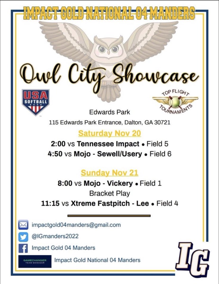 We are back at it this weekend at the Owl City Showcase! #betheimpact