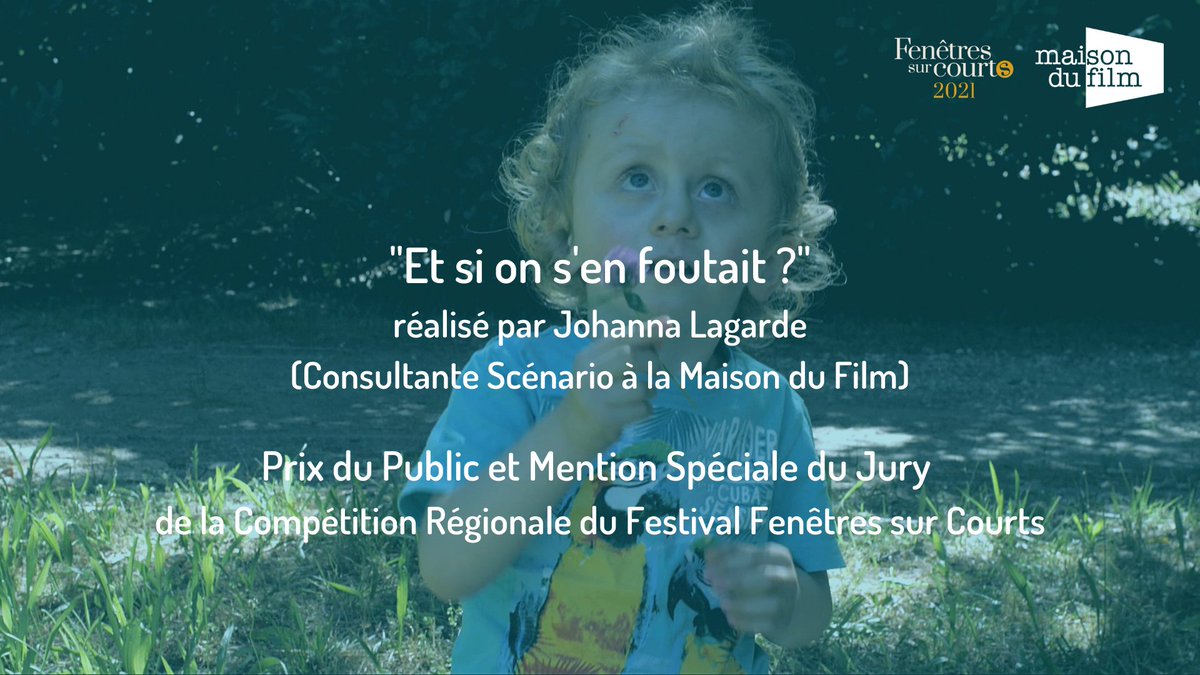 /// ACTU

Toutes nos félicitations à Johanna Lagarde, consultante scénario à la Maison du Film, pour son court métrage "Et si on s’en foutait ?" qui a reçu le Prix du Public et la Mention Spéciale du Jury à la Compétition Régionale du Festival Fenêtres sur Courts ! 🎉