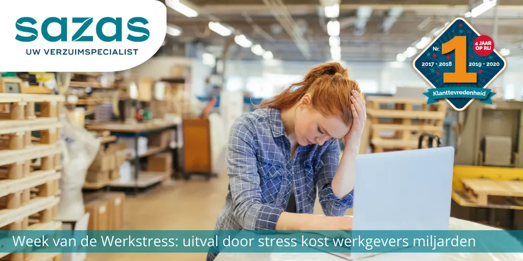 SazasVerzuim's tweet photo. Stress en burn-outklachten komen steeds vaker voor. Om hier extra aandacht voor te vragen start vandaag de Week van de Werkstress. Wist u dat uitval door stress werkgevers miljarden kost? Lees meer: https://t.co/hUEGHKFu8u
#sazas #verzuim #werkstress #weekvandewerkstress https://t.co/xRfjIeSiNA