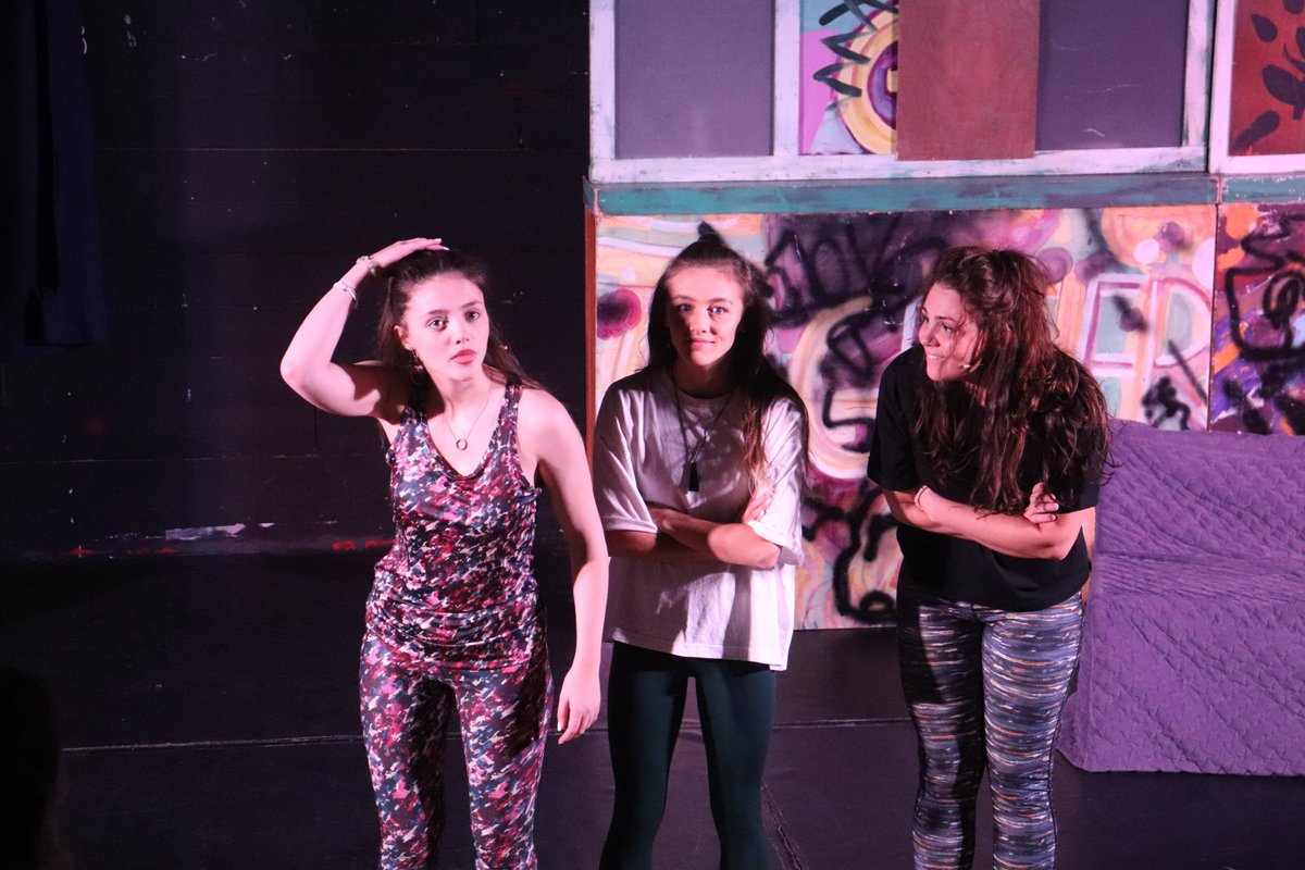 TerriersTour's tweet photo. Happy Monday everyone! 
We're happy to be starting off the week with Eve's Story performances at Maricourt Catholic High School @MaricourtCHS. 
Always great to see the students and we hope they enjoy the show! 
#Evesstory #Terriers @RoyalCourtLiv https://t.co/gBWVKF62d8