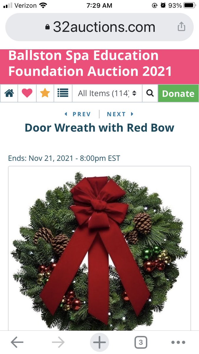 Buy a wreath to support teachers. 32auctions.com/bspaedfoundati… <a href="/BSCSD/">Ballston Spa CSD</a>