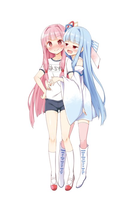 ユメのオワリさん配布の琴葉姉妹立ち絵素材で遊んでるんだけど最高すぎる 