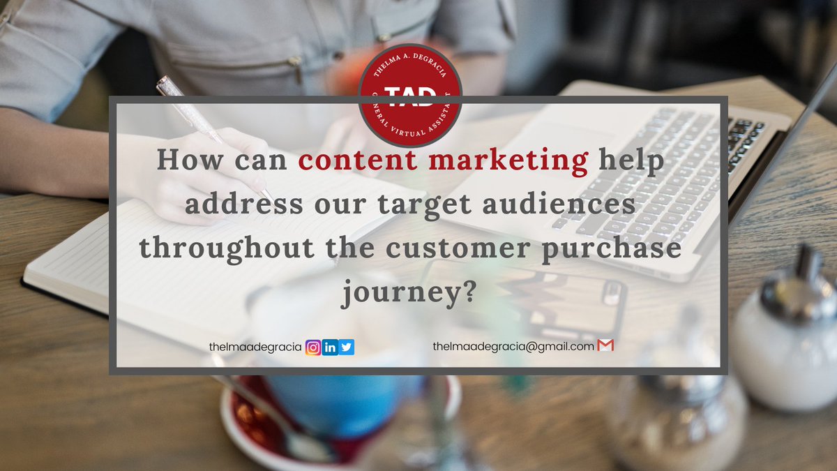 ThelmaVirtual1's tweet image. Make sure you’re inserting your brand into a conversation that’s relevant to both your offering and your audience. Missing that foundational mark is the content equivalent of getting on the wrong flight.

 #virtualassistant #contentmarketing, #content #consideration