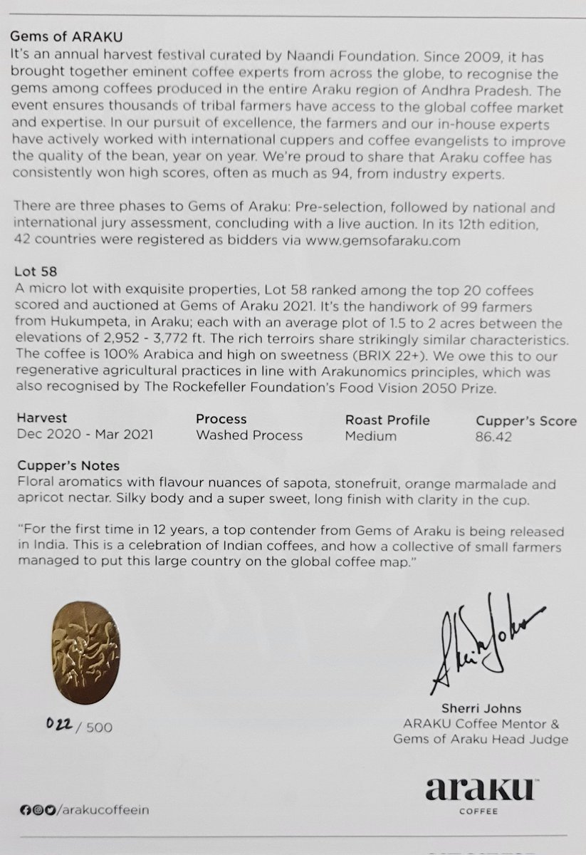 70_Adya's tweet photo. Received ARAKU coffee today, its awesome 🤗#arakucoffee https://t.co/1ZwEOaKbnX