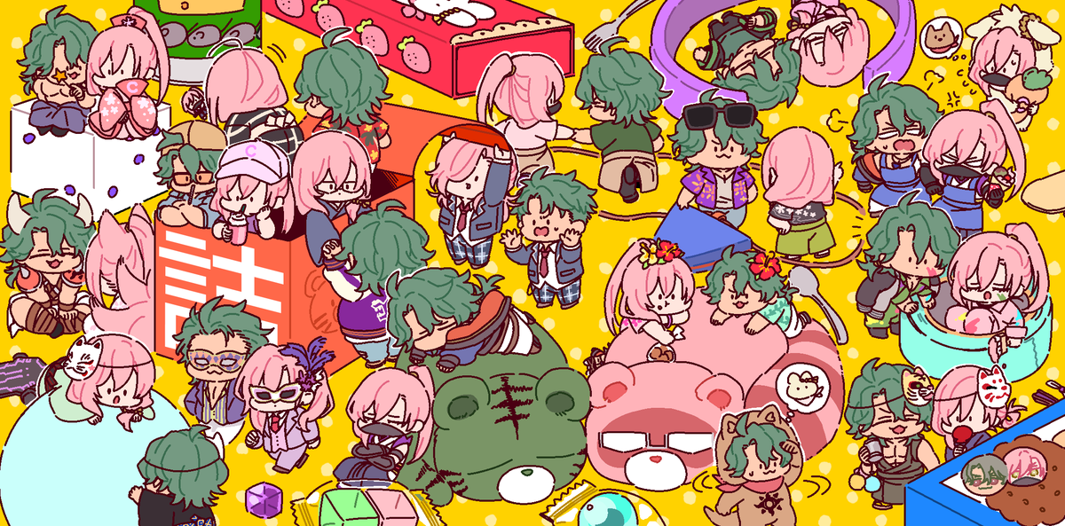 詰/ジョーチェリミニキャラweb再録本/8cm正方形/24頁🐯🌸11/28の10:30頃パスワードをツイートしてシークレット販売します。通販のみ。再販しません。よろしくお願い致します🙇 
