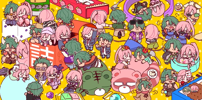 詰/ジョーチェリミニキャラweb再録本/8cm正方形/24頁🐯🌸11/28の10:30頃パスワードをツイートしてシークレット販売します。通販のみ。再販しません。よろしくお願い致します🙇 