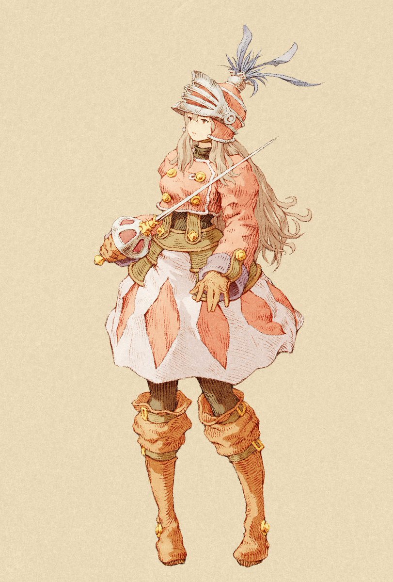 女性のたまねぎ剣士描きました イラスト ファンタジー 神戸新一のイラスト