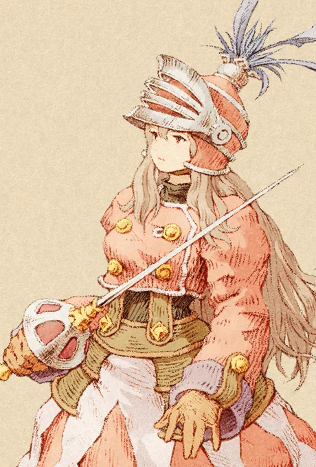女性のたまねぎ剣士描きました🧅

#イラスト 
#ファンタジー 