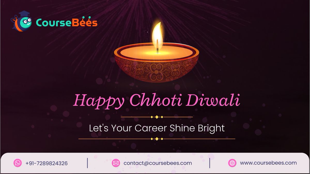 CourseBees's tweet photo. May the light of diyas fill your life with an everlasting glow.
Coursebees wishing to you and your loved ones a very Happy Chhoti Diwali 2021⭐🤩
.
#coursebess #chhotidiwali #occassion #festivaloflights #love #celebration2021 #family #happiness #diwaligift https://t.co/z2yRWYUpsc