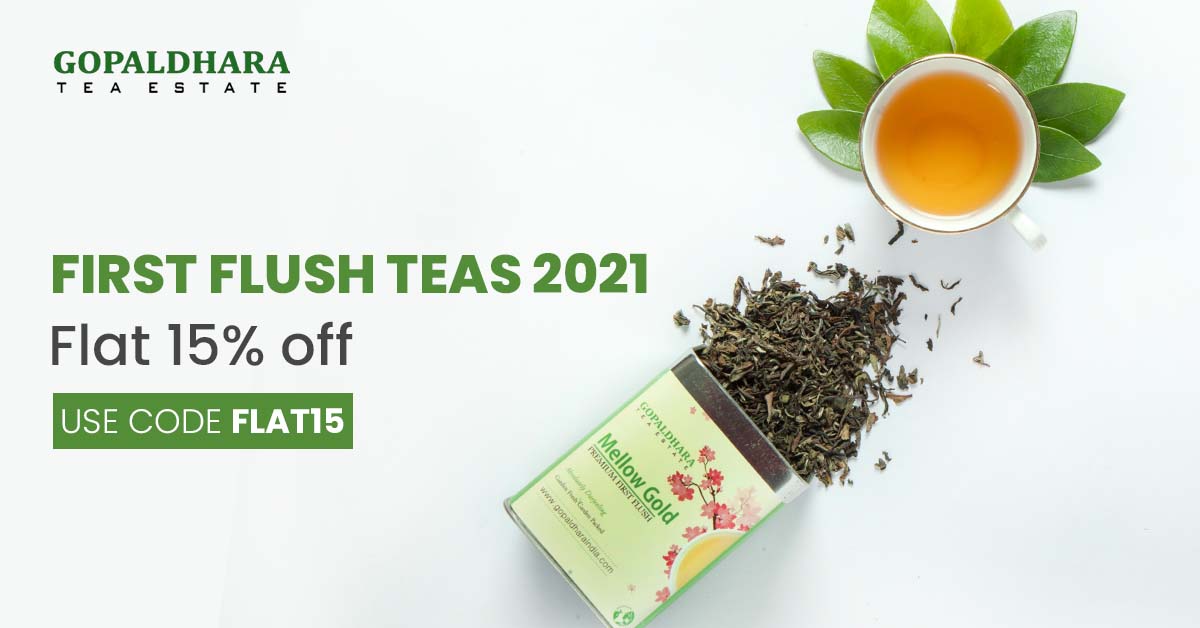 GopaldharaTeas's tweet photo. We are selling our Finest First Flush Tea at flat 15% off. It's a rare treat to get your hands on good quality tea leaves. 
.
#FirstFlush2021 #GopaldharaTea #DarjeelingTea #SpringFlush 
#tealover #firstflush #whitetea #springtea #freshtea #springfresh #teapassion #morningtea https://t.co/J5OGnMxPAq