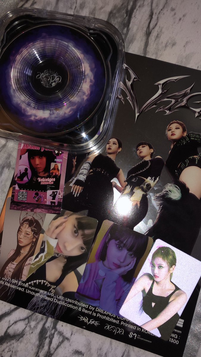 tysm <a href="/velvetgos/">ren</a> my aespa albums arrived safely ♡ #velvetgosfb