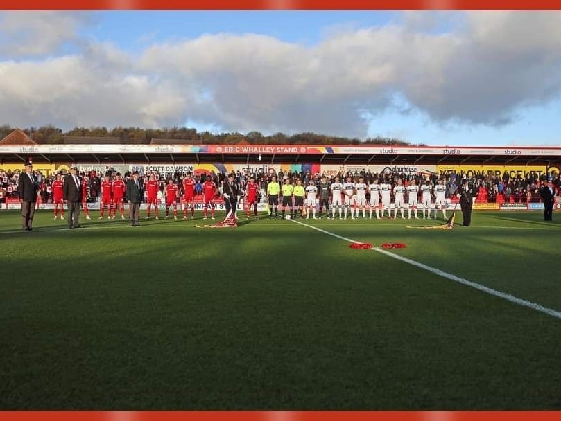 Franhart61Fran's tweet photo. Remembrrance day at Accrington Stanley Accrington pipe band @ASFCofficial @AndyhHolt @dpb1961 @officalassc https://t.co/5QlfYYwKSa