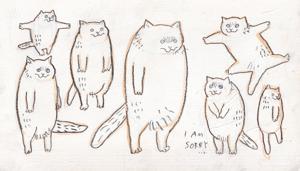 I will take part a group exhibition "𝙏𝙃𝙀 𝙈𝙊𝙈𝙀𝙉𝙏 " in December at JCCAC Art centre gallery (Hong Kong). Preparing to draw many frustrated lazy cats for the show...trying hard to draw many lazy cats....trying hard... 