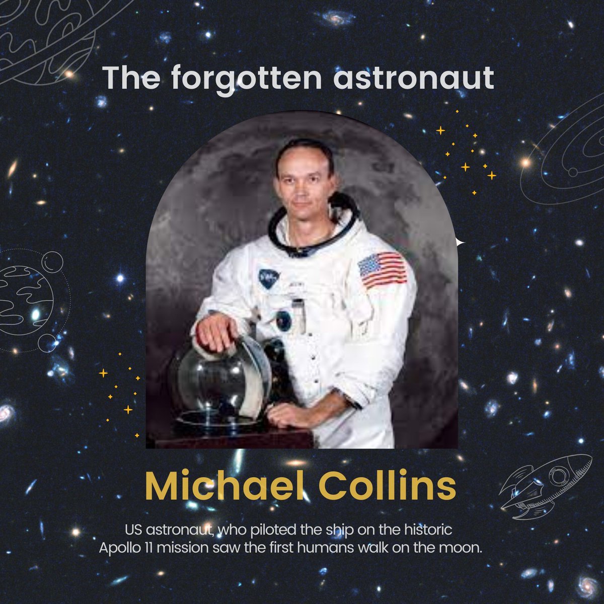 GJRISchool's tweet photo. Michael Collins Is the Forgotten Astronaut of Apollo 11. He Was Perfectly Fine With That.
.
.
#NASA #missingaustronut #humanonmoon #moon #missionmoom #Apollo11 #astronut #walkonmoon #admission2021 #IBworldschool #bestschools
#gjrinternationalschool #gjris #GJR https://t.co/VylfQ4gq3g