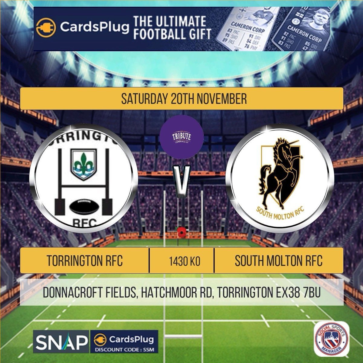 1st XV are in action this weekend. A fixture is being arranged for our 2nd XV. 

1st
VS Torrington 
📍 Donnacroft Fields, Torrington 
🕒 2:30pm
🏆CAWTHORNE CUP

2nd 
VS TBC
📍 
🕒 2:30pm