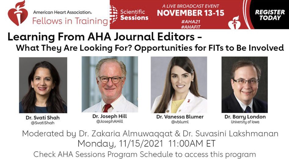 Excited for another great #AHAFIT session today moderated by my good friend and colleague @SuvasiniL and Department Chair Dr. London @UIowaCVFellows