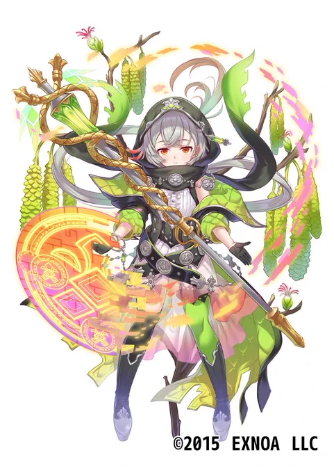 【お仕事】「FLOWER KNIGHT GIRL」にて「ハシバミ」のイラストを担当させて頂きました。何卒よろしくお願い致します!  #花騎士 #フラワーナイトガール 