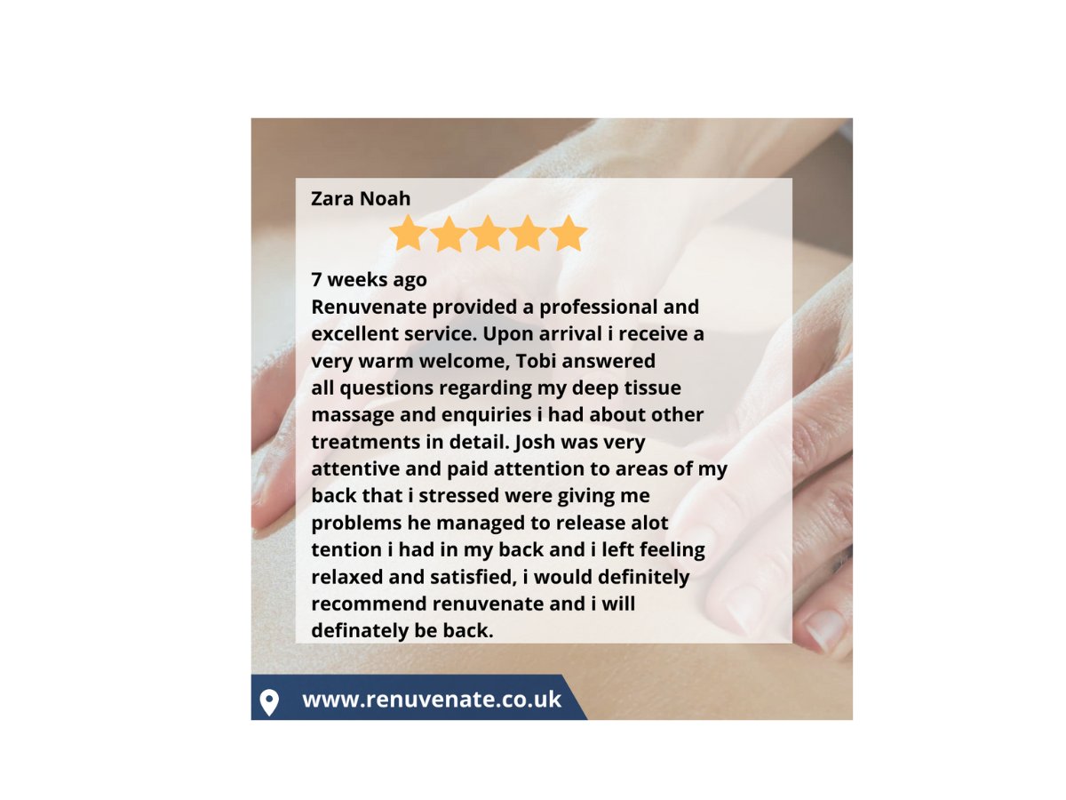 “A customer talking about their experience with you is worth ten times that which you write or say about yourself.” -
Kind words from a recent client🤍.
📲+44 7943 701548
📧contact@renuvenate.co.uk
💻renuvenate.co.uk
#clientestimonials #clients #clientfeedback