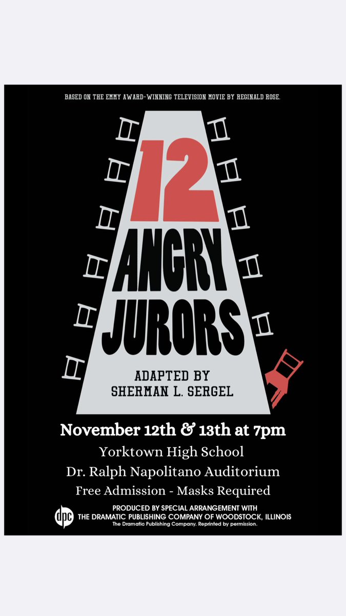 Huge congrats to the cast, tech crew and <a href="/MsStockChoir/">Andrea Stock</a> for two incredible performances this weekend. #TwelveAngryJurors 🌽 #YorktownCSD <a href="/DrB_Orchestra/">Andy Bhasin</a> <a href="/yhs_drama/">YHS Drama Club</a> <a href="/MsKluga/">Emily Kluga</a> <a href="/FirstNighters/">First Nighters Yorktown Friends of The Arts</a> <a href="/YHSPTSA/">YHS PTSA</a>