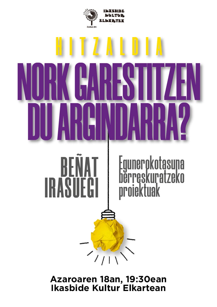 IKASBIDE Kultur Elkartea (@ikasbideelkarte) on Twitter photo Ostegun honetan, hilak 18, atsaldeko 19:30etan, Ikasbide elkartean @birasuegi ren hitzaldia oso interesgarria: "Nork garestitzen du argindarra?"
Denak gonbidatuta! Animatu!
<a href="/donostiakultura/">Donostia Kultura</a> <a href="/Amarapedia/">Amarauna Proiektua</a> Ostegun honetan, hilak 18, atsaldeko 19:30etan, Ikasbide elkartean @birasuegi ren hitzaldia oso interesgarria: "Nork garestitzen du argindarra?"
Denak gonbidatuta! Animatu!
<a href="/donostiakultura/">Donostia Kultura</a> <a href="/Amarapedia/">Amarauna Proiektua</a>
