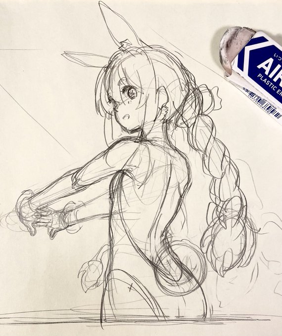 下描きです 