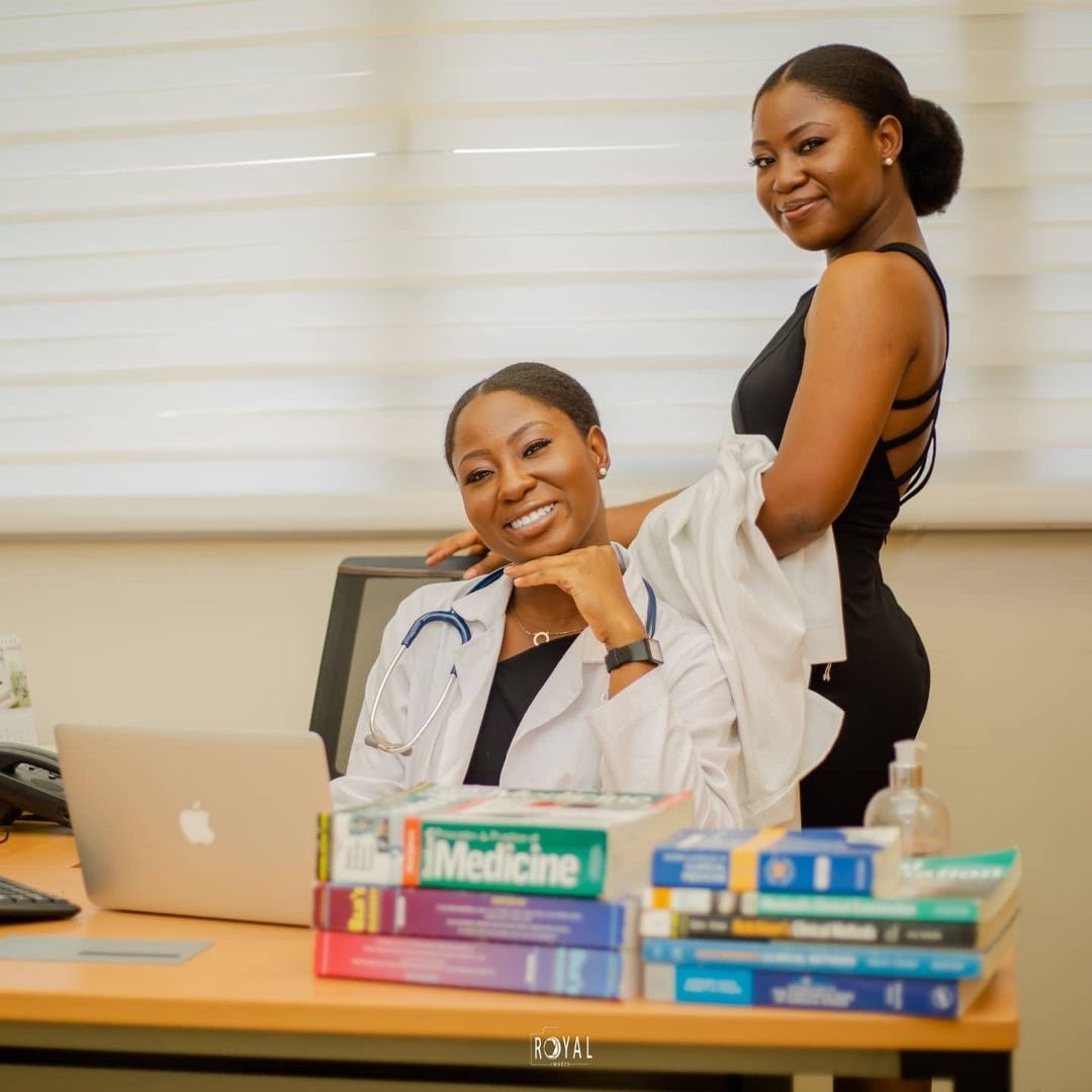 AchimotaSchool's tweet photo. #AchimotaExcellence We are proud to share the accomplishments of Dr (s) Emefa and Emenyo Apaloo, SOA House, Science 1, OAA 2012. Congratulations on your completion of medical school π Ayekoo #SheIsSTEM π¬π #girlpower @nyonyo_apaloo @fafaapaloo https://t.co/RLIU4LhhbS